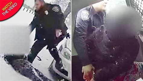 Horrifying Moment Us Police Pepper Spray Terrified Girl 9 As She Screams For Her Dad Mirror