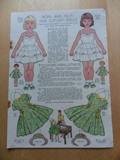 Nora And Tilly Paper Dolls Ideas Paper Dolls Vintage Paper Dolls