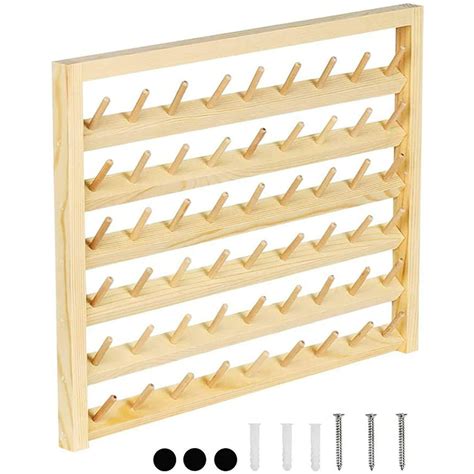54 Spool Sewing Thread Rack Wall Mounted Sewing Thread Holder With