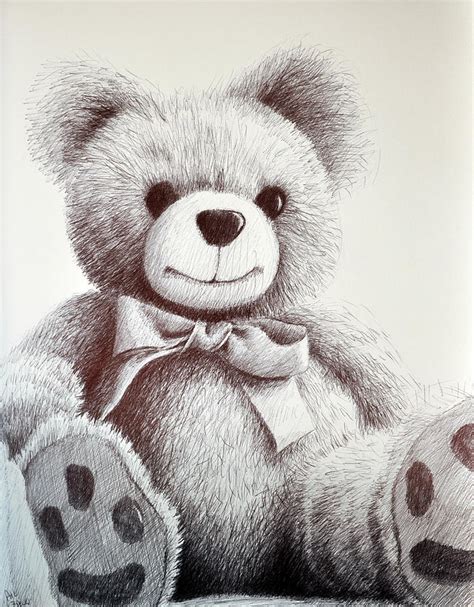 Cute Teddy Bear Pencil Drawing Ph