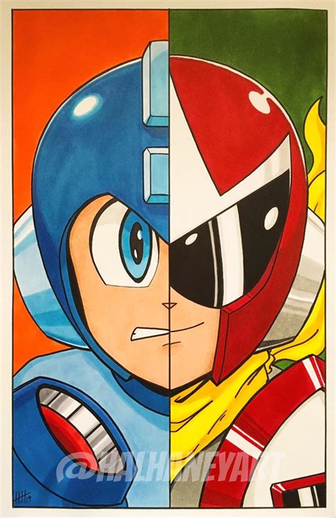 Mega Manproto Man 11x17 Fine Art Print Etsy
