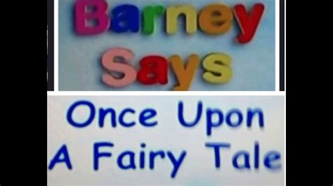 Barney Says Once Upon A Fairy Tale For Pbs Kids For Season 8 Episode
