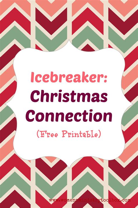 When you're looking for icebreaker games for small groups, you already know socialising in groups comes with problems. Icebreaker: Christmas Connection (Free Printable) | Women ...