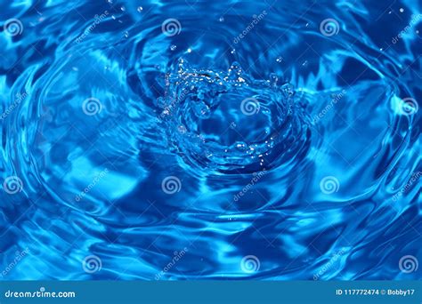 Water Dripping Or Water Ripples In A Pond Stock Photo Image Of