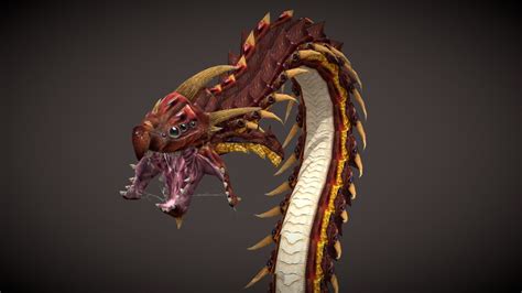 3dfoin Dragon Worm Buy Royalty Free 3d Model By C5b48d7