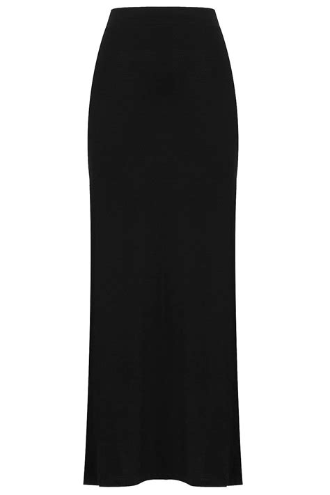 Black Side Split Maxi Skirt Topshop Fashion Maxi Skirt