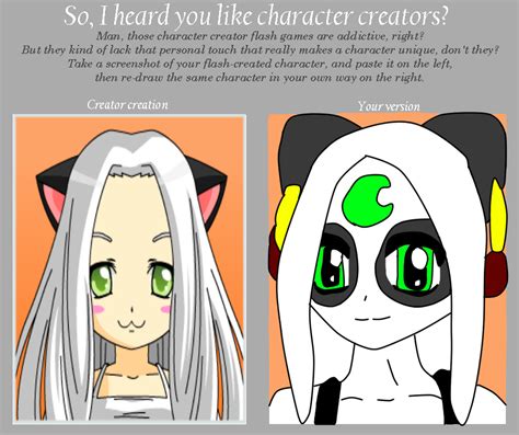 Currently made up of four of the main cast. Character Creator Meme by MikaUtsukushi on DeviantArt