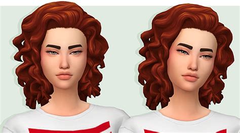 Sims Curly Hair With Bangs