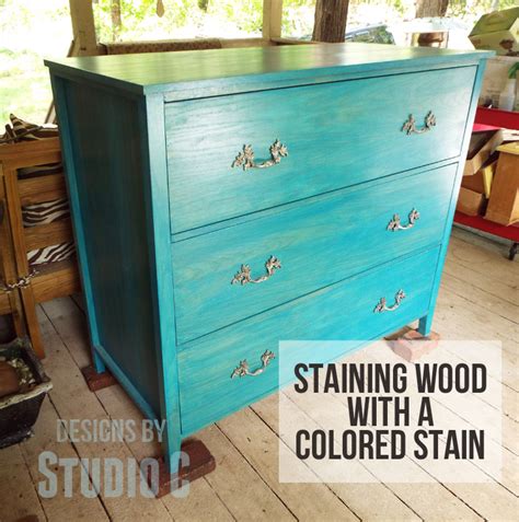 Staining A Project Try A Colored Stain Staining Wood Blue Wood