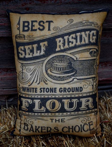 Extra heavy flour sack feed sack9 design choices images showing options slide to the right on phone devices. Primitive antique farmhouse label flour sack bag pillow ...