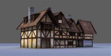 Medieval House 3d Model House 3d Model Medieval Houses Model Homes