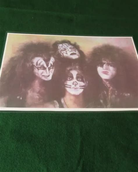 Kiss Laminated Color Poster Paul Stanley Gene Simmons Peter Criss Ace
