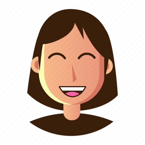 Avatar Emoticon Happy People Smiley User Woman Icon Download On