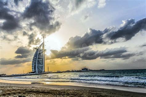 Waterfront View Of Burj Al Arab Seven Star Hotel A View From Jumeirah