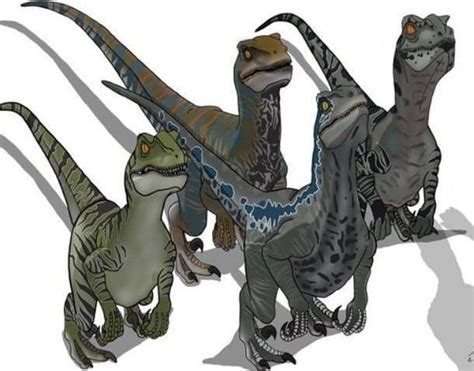 Raptor Squad Jurassicparkworld Raptor Squad Dinosaurios Jurassic