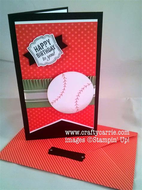 Crafty Carrie Creative Challenge Club Ccc01 A Baseball Birthday Card