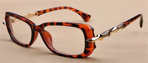 5 Pieces Women Eyeglass Frame Full Rim Leopard Glasses Spectacles Uni