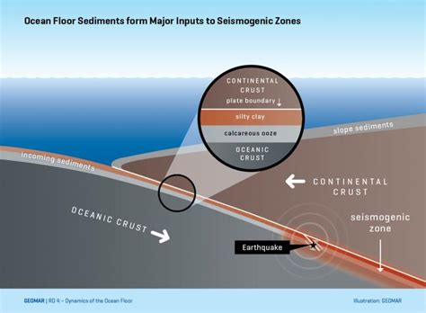 subduction zone sediments seismogenic zones diagram science calcareous schematic structure eurekalert weak earthquake caption multimedia pub