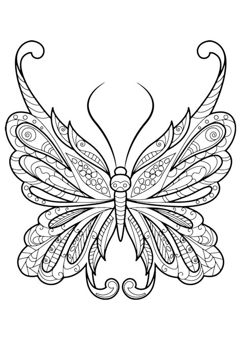 Select from 35653 printable coloring pages of cartoons, animals, nature, bible and many more. Butterfly Coloring Pages for Adults - Best Coloring Pages For Kids