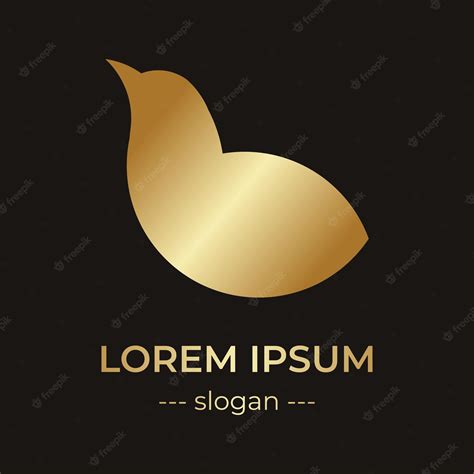 Premium Vector Golden Bird Logo Design Template