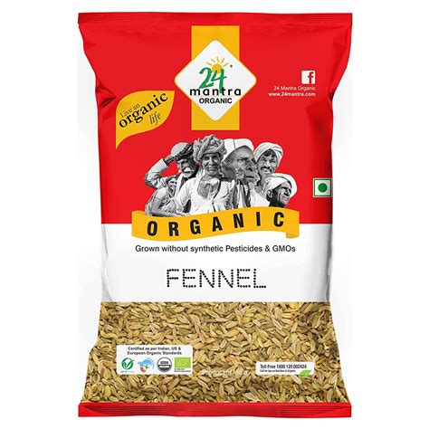24 Mantra Organic Fennel Seedssaunfsopu 100gms Pack Of 1 100