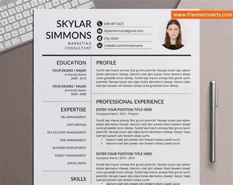 However, this document can also be used by students who would like to apply for apprenticeship, training, and other academic programs. Professional CV Template for Word, Curriculum Vitae ...