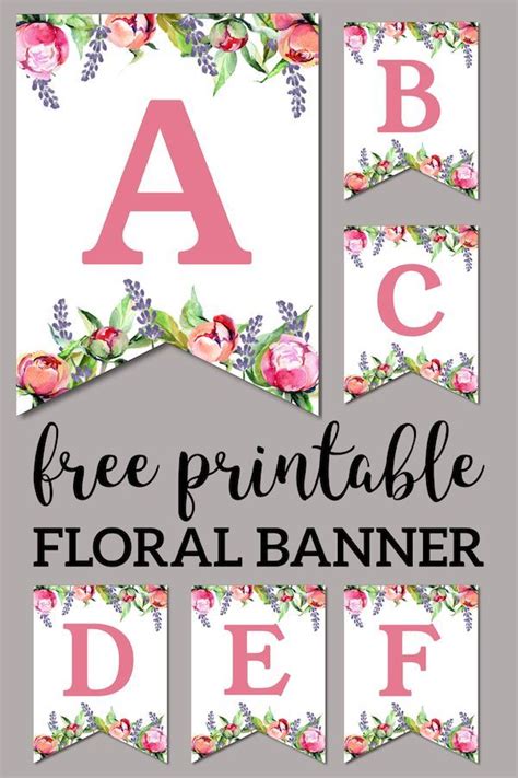 Free Printable Letters For Banners Great For Parties Picnics Churches