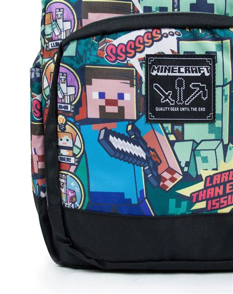 Minecraft Backpack School Bag Steve Overworld Sprites Tales From The