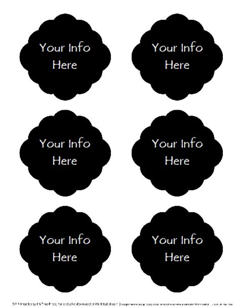 Label size can be a factor in your selection as it decides how much information you can include inside. Chalk Labels in fillable templates | Free printable labels ...