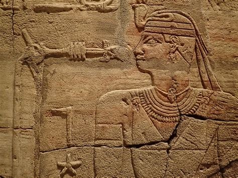 relief depicting king taharqa on the wall of his 7th centu… flickr