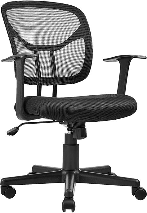 Amazon.com: AmazonBasics Mesh, Mid-Back, Adjustable, Swivel Office Desk