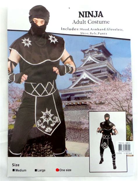 Adult Costumes Costume Adult Ninja Male 093516each