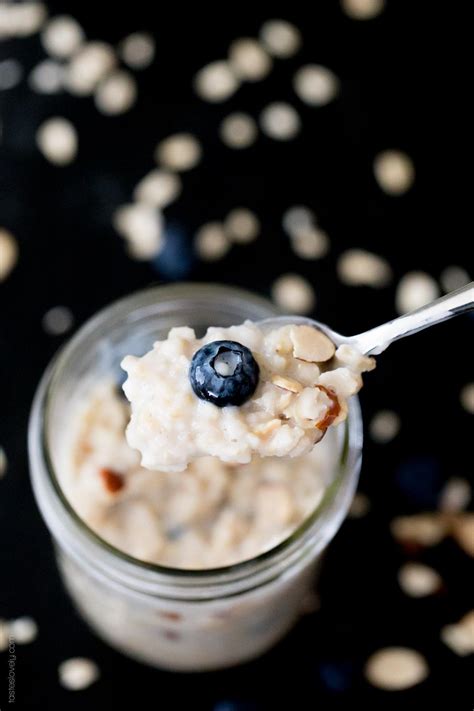 Most hot sauces are extremely low in calories. Vanilla Almond Overnight Oatmeal with Blueberries - a ...
