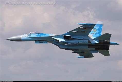 58 Ukraine Air Force Sukhoi Su 27p Photo By Fernando Silva Id 1423370