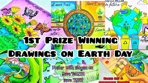 Earth Art Drawing Earth Drawings Tree Drawing Slogan On Save Earth