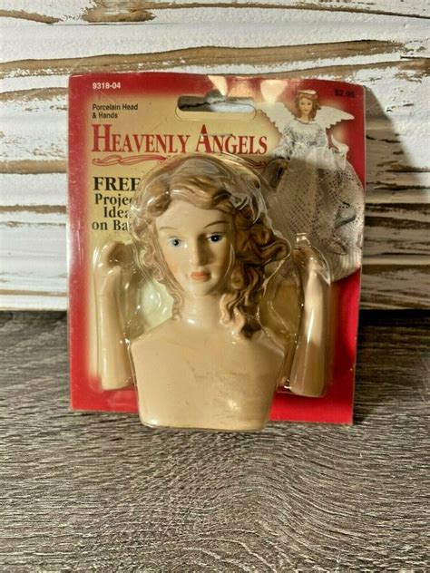 2 Fibre Craft Heavenly Angels 9318 Porcelain Doll Head Arms S For