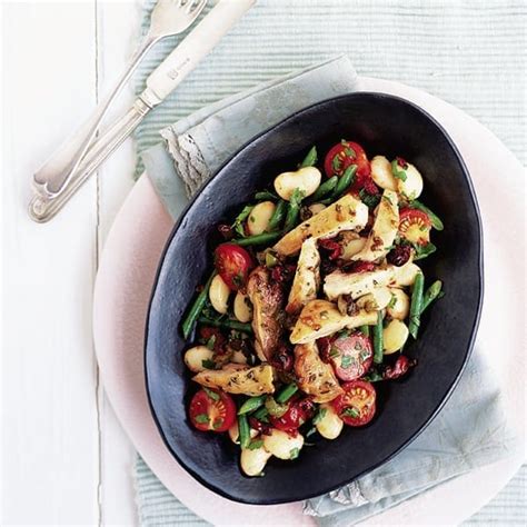 Lemon Olive And Rosemary Chicken With Butter Bean Salad Recipe