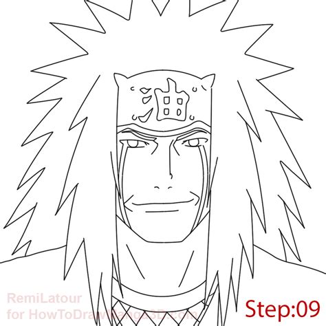 Naruto Jiraiya Drawing