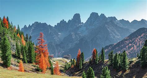 Dolomite Peaks At The National Park Three Peaks Italy Photograph By