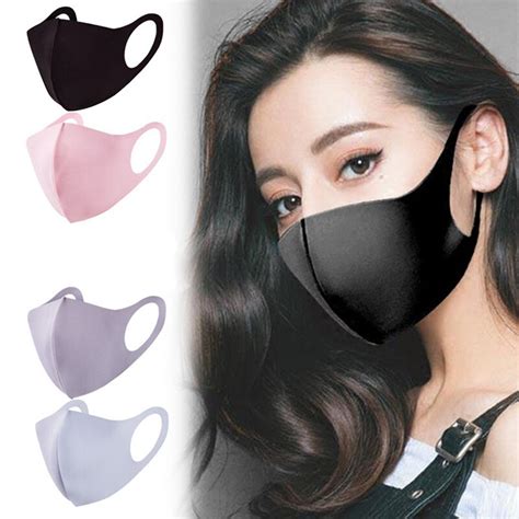 washable ice silk cotton face masks air pollution solar uv safety best price ⋆