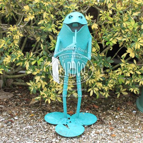 Hand Crafted Outdoor Copper Art Frog Playing Trumpet