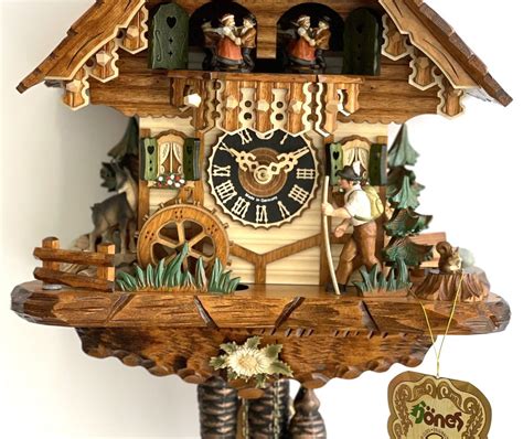 1 Day Mechanical Musical Happy Wanderer Cuckoo Clock Cougar Watches