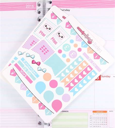Cute Kawaii Planner Sticker Sheets Unique Planner Stickers That Fit