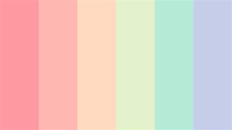 30 Rainbow Pastel Color Palette Swatch Palette For Pr