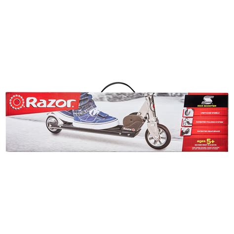 Razor S Folding Kick Scooter Black For Kids Ages 5 And Up To 110 Lb