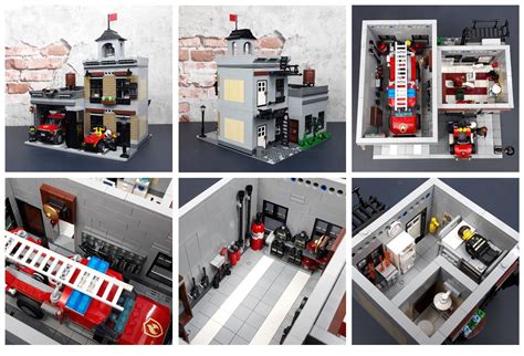 Auxiliary Fire Station Moc Built Around The Fire Truck 60231 Lego