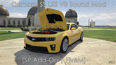 Camaro Ss Ls3 V8 Sound Mod Sp Add On Fivem Gta5