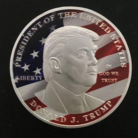 50 Pcs The Donald Trump Coin Silver Plated 40 Mm America President
