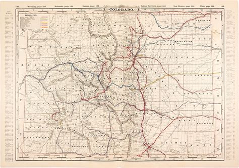 Map Of Colorado Railroad And Rio Grande Express Holabird Western