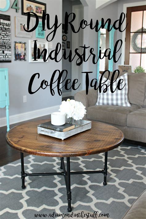 Tricia / april 16, 2018. DIY Round Industrial Coffee Table (With images) | Coffee ...